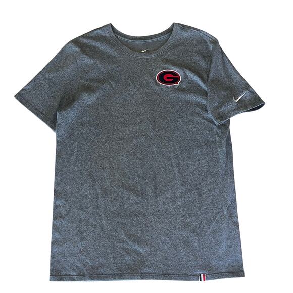 Nike Men's LG Georgia Bulldogs Embroidered Logo Patch Athletic Cut T-shirt - Picture 1 of 5